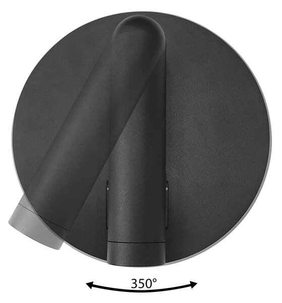 Toolight Toolight, LED nástěnné svítidlo 16x14cm, 10W, APP1614-1W, černá, OSW-06529