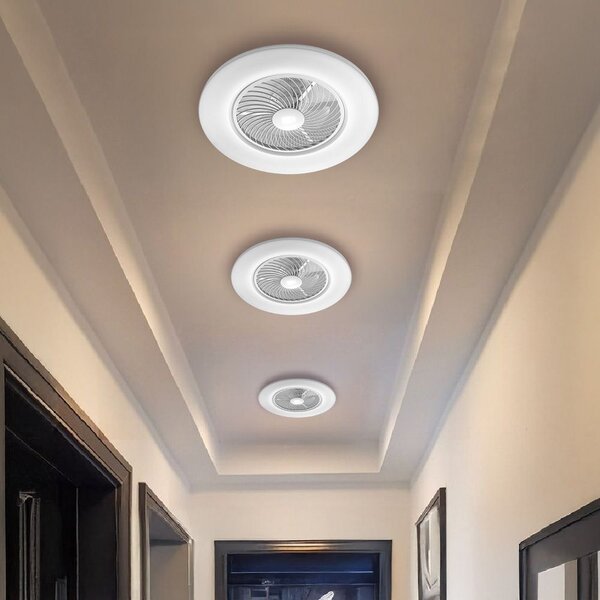 Toolight Stropní osvětlení s ventilátorem Bílé APP1551-C