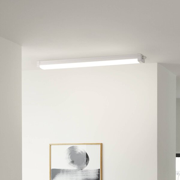 Nordlux LED osvětlení lišta Burbank IP65 z plastu, 90 cm, 4 000 K, Bílá / opál, Chodba, Plast