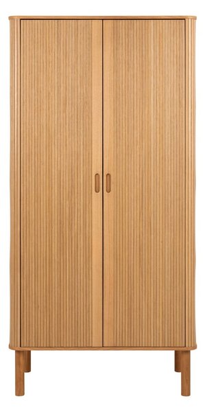 Šatní skříň v dekoru dubu v přírodní barvě 100x200x55 cm Langley – Actona