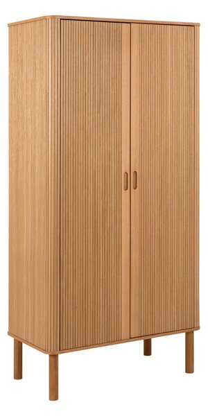 Šatní skříň v dekoru dubu v přírodní barvě 100x200x55 cm Langley – Actona