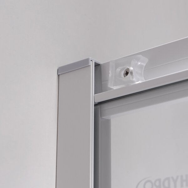 BPS-koupelny Čtvrtkruhový sprchový kout HYD-RK94A 80x80 bílá/transparent - bez vaničky