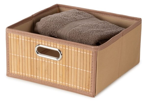 Bambusový úložný box v přírodní barvě 31x31x15 cm – Compactor