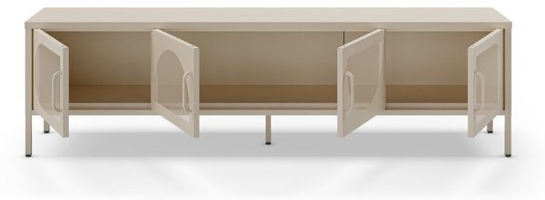 Krémový TV stolek 180x50 cm Tayra – Marckeric