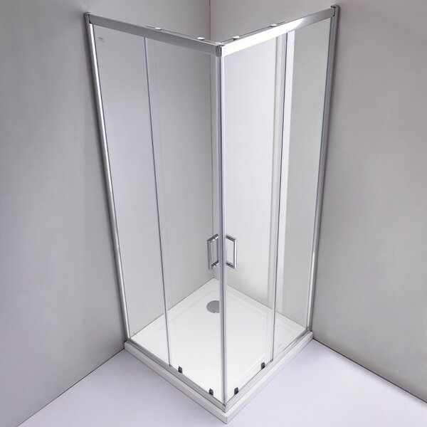 BPS-koupelny Čtvercový sprchový kout HYD-SK93D 70x70 chrom/transparent - bez vaničky