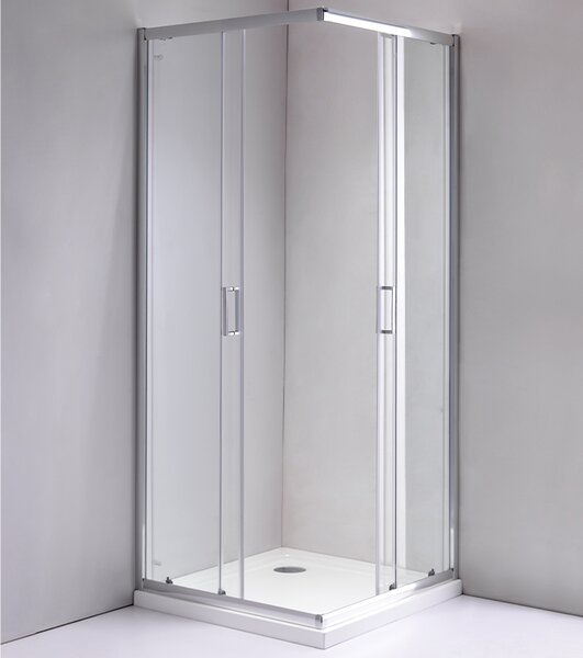 BPS-koupelny Čtvercový sprchový kout HYD-SK93D 70x70 chrom/transparent - bez vaničky