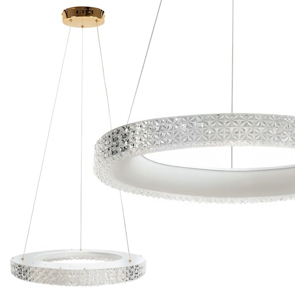 Toolight Toolight, LED stropní svítidlo 60cm MS002-CP, růžové zlato, OSW-09611