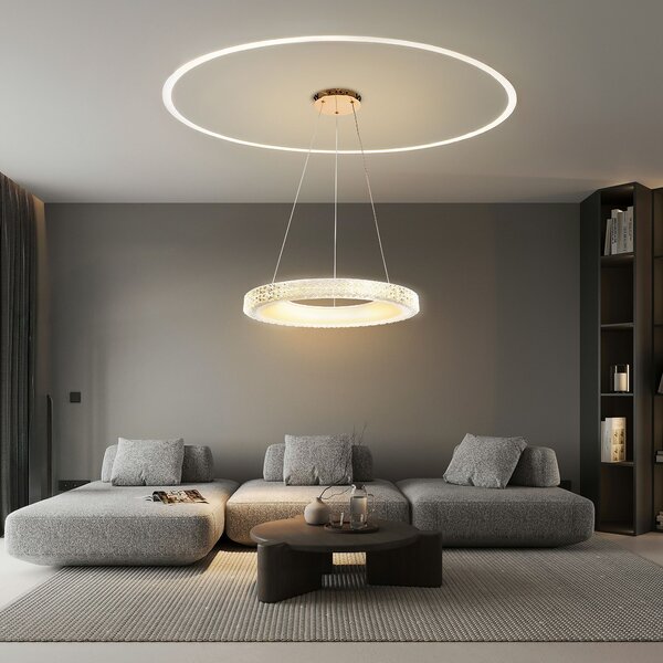 Toolight Toolight, LED stropní svítidlo 60cm MS002-CP, růžové zlato, OSW-09611