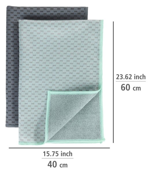Utěrky z mikrovlákna v sadě 2 ks 40x60 cm Miko – Wenko