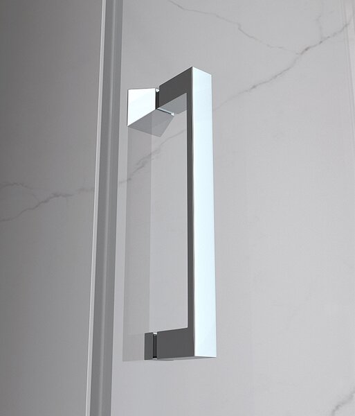 BPS-koupelny Čtvercový sprchový kout HYD-SK01B 80x80 chrom/transparent + vanička HYD-SSV-ST02A bílá