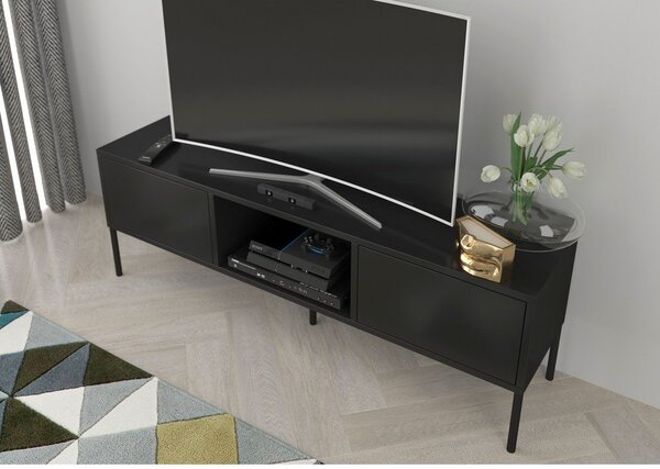 Černý TV stolek Skandica Mirka