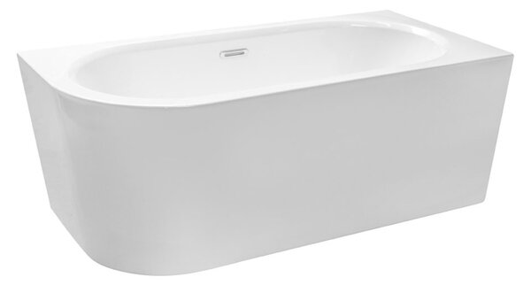 Besco Akrylátová volně stojící vana Avita A-Line CC/SP 150x75 (160x75, 170x75), s přepadem Rozměry (cm): 170x75, Typ a barva výpustě: Alcaplast Click-Clack se šterbinovým přepadem, zlatá, Orientace: Levá
