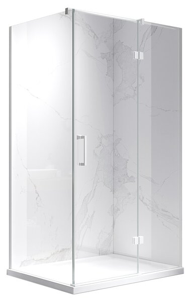 BPS-koupelny Obdélníkový sprchový kout HYD-OK03C 120x90 bílá/transparent - bez vaničky
