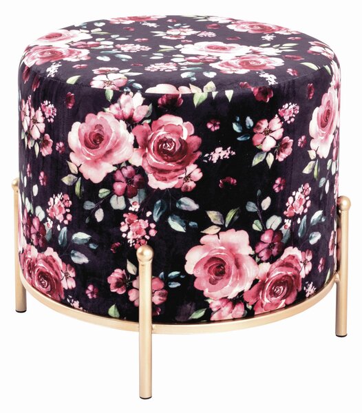 TABURET, kov, textil, kompozitní dřevo, 40/40/40 cm Ambia Home - Taburety