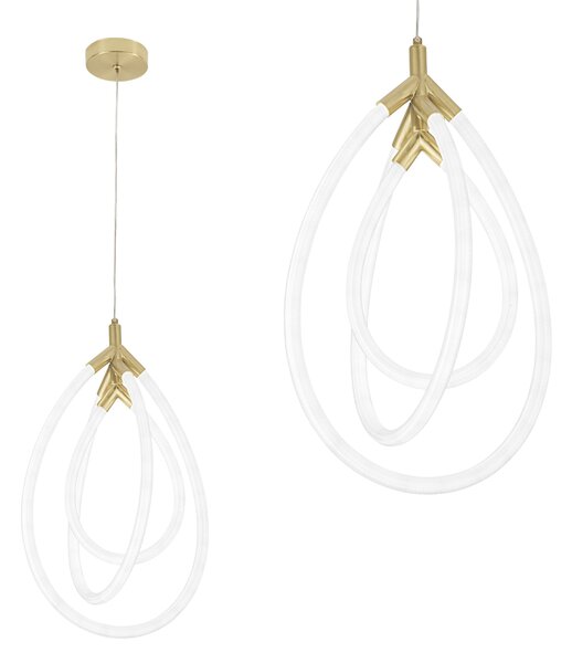 Toolight Moderní LED osvětlení Circle-2 G018-CP zlaté