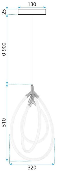Toolight Moderní LED osvětlení Circle-2 G018-CP zlaté