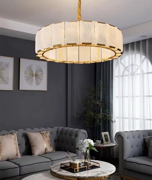 Toolight Toolight, stropní svítidlo 60cm 6xE14, APP1797-8CP, zlatá matná, OSW-04569