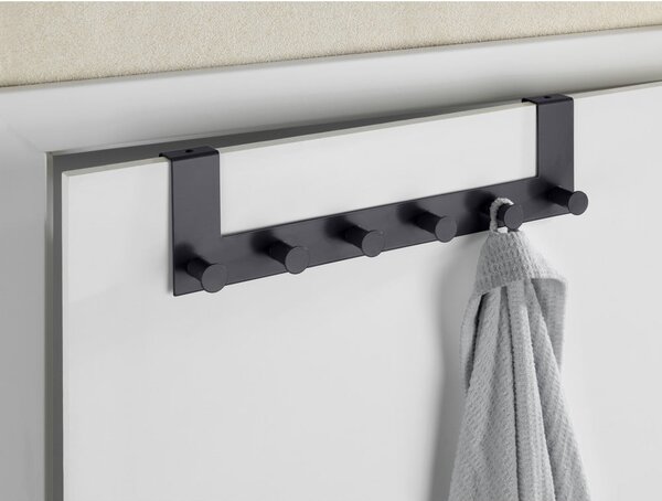 Černý kovový věšák na dveře 39 cm Celano – Wenko