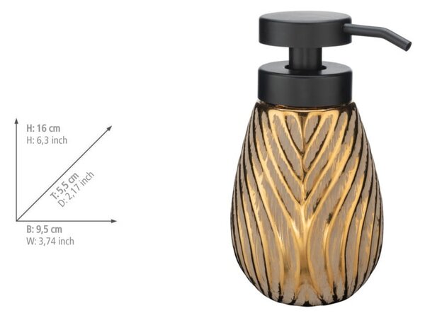 Keramický dávkovač mýdla ve zlaté barvě 330 ml Idro – Wenko