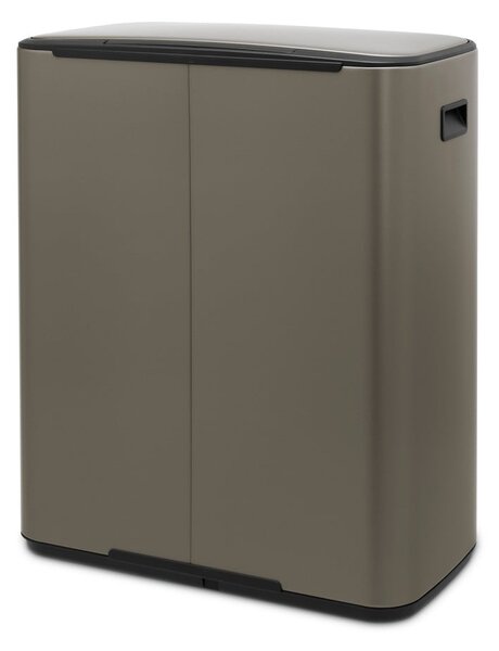 Šedý nášlapný ocelový odpadkový koš 60 l Bo – Brabantia