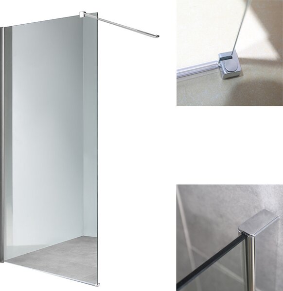 BPS-koupelny Sprchová zástěna Walk-in HYD-WI07 70 chrom - bez vaničky