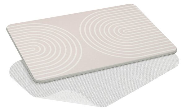 Béžová koupelnová předložka z křemeliny 39x60 cm Nazca – Wenko