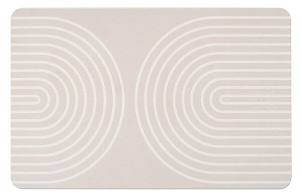 Béžová koupelnová předložka z křemeliny 39x60 cm Nazca – Wenko