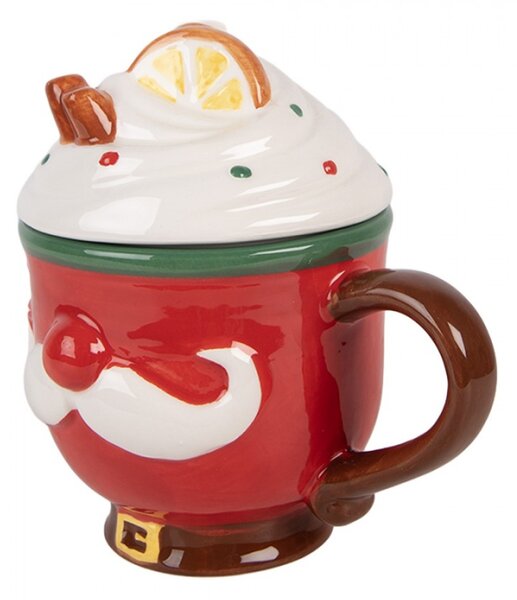 Červený keramický hrnek – 350 ml_2