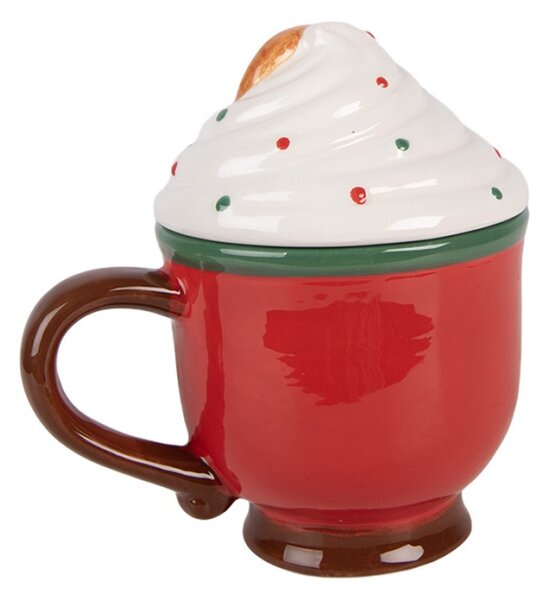Červený keramický hrnek – 350 ml_2