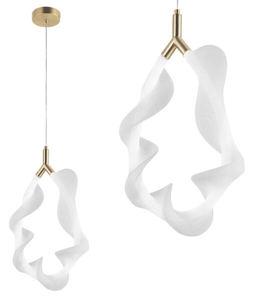 Toolight Designové LED osvětlení G013-1CP zlatá/bílá