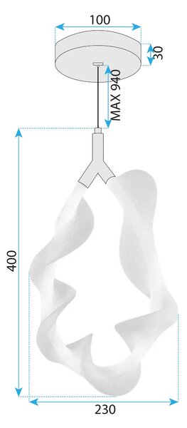 Toolight Designové LED osvětlení G013-1CP zlatá/bílá