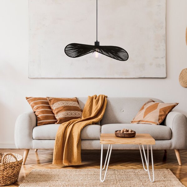Toolight Toolight, závěsné svítidlo 60cm, 1xE27, APP1831-1CP, černá matná, OSW-00633