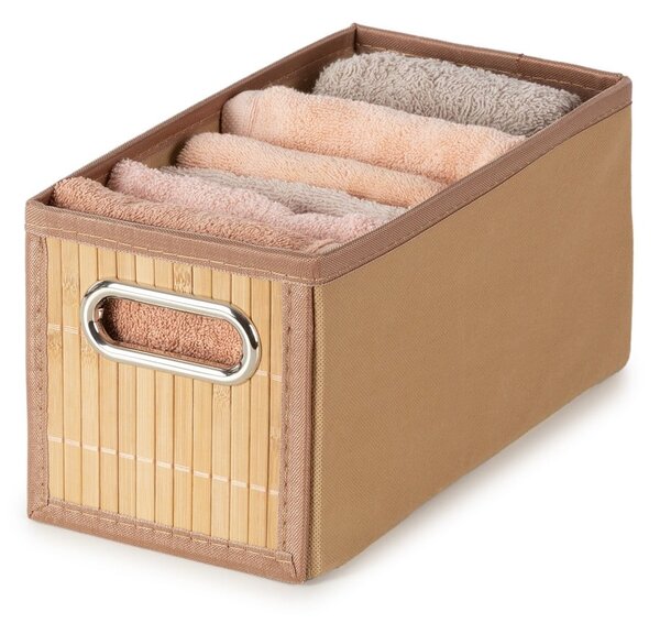 Bambusový úložný box v přírodní barvě 15x31x15 cm – Compactor
