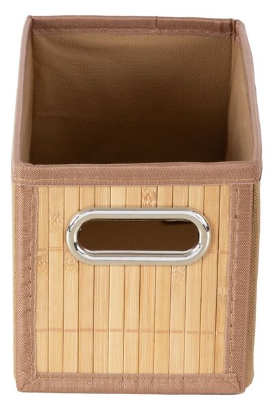 Bambusový úložný box v přírodní barvě 15x31x15 cm – Compactor