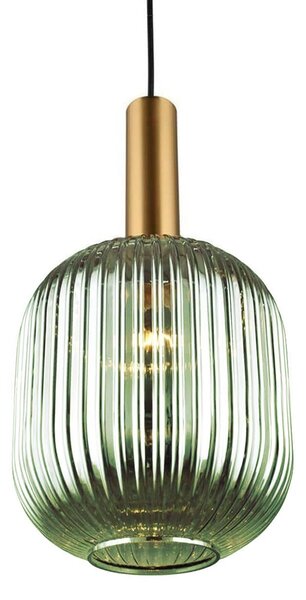 Toolight Rea, Skleněné závěsné stropní svítidlo APP462-1CP Green, OSW-00592