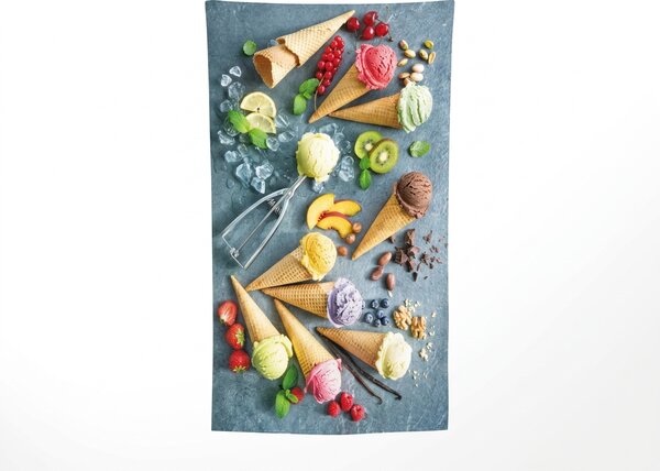 Rychleschnoucí XXL plážová osuška GELATTO barevná 150 x 210 cm, 100% mikrovlákno