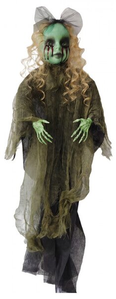 Zelená plastová halloweenská dekorace_2