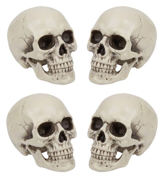 Bílá plastová halloweenská dekorace_11
