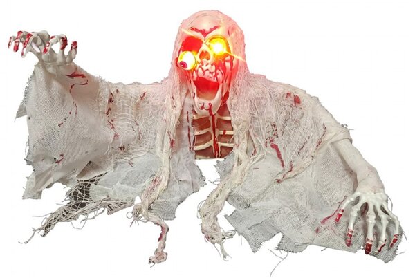 Bílá plastová halloweenská dekorace_3