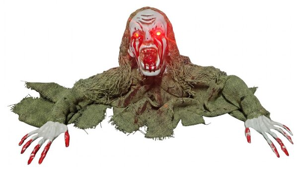 Zelená plastová halloweenská dekorace