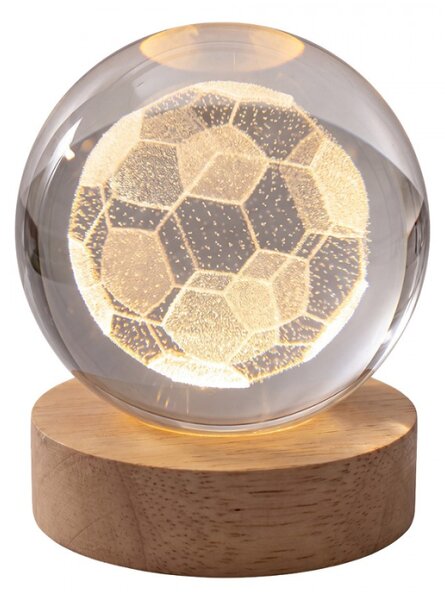 Hnědá skleněná stolní lampa