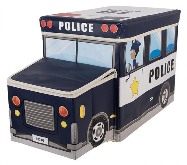 Černý plastový úložný box auto – 55x32x28 cm