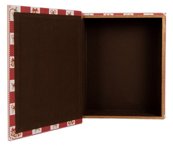 Sada 3 bílých úložných boxů ve tvaru knih – 27x22x7 / 22x17x6 / 17x12x4 cm