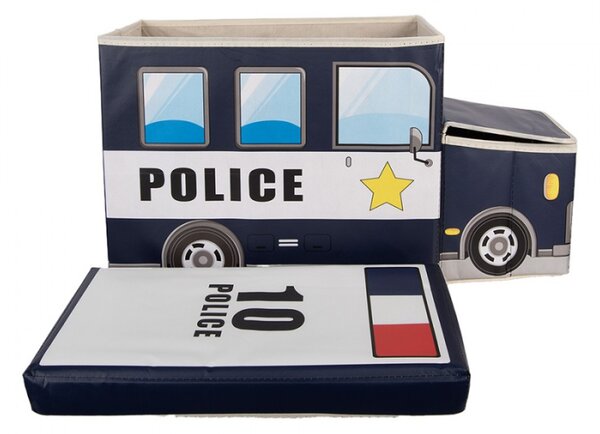 Černý plastový úložný box auto – 55x32x28 cm