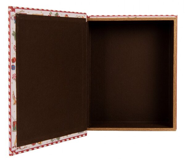 Sada 3 bílých úložných boxů ve tvaru knih – 27x22x7 / 22x17x6 / 17x12x4 cm_1