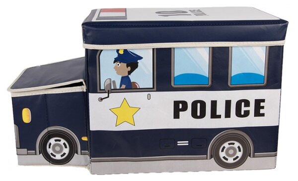 Černý plastový úložný box auto – 55x32x28 cm