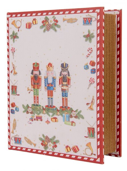 Sada 3 bílých úložných boxů ve tvaru knih – 27x22x7 / 22x17x6 / 17x12x4 cm_1