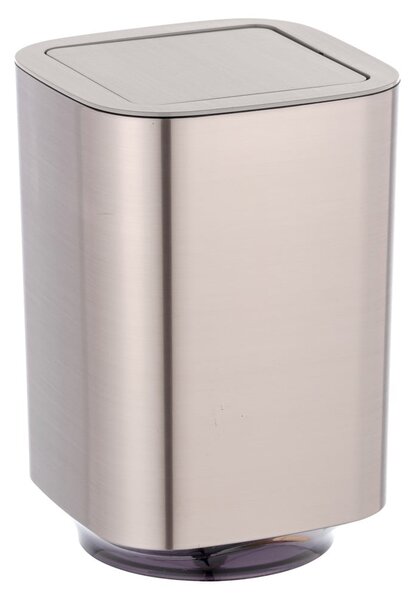 Plastový odpadkový koš v leskle stříbrné barvě 5,5 l Auron – Wenko