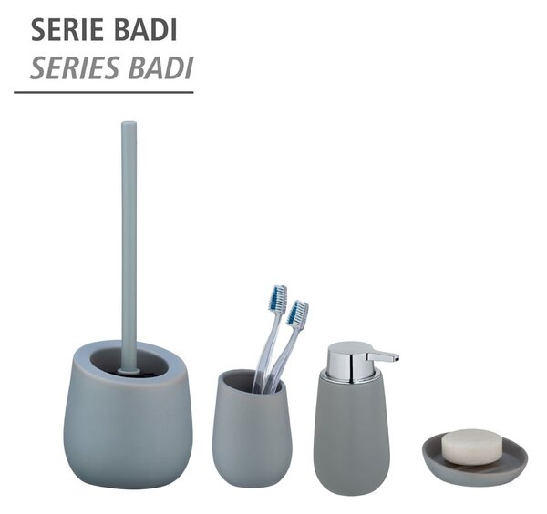 Šedý keramický dávkovač mýdla 320 ml Badi – Wenko