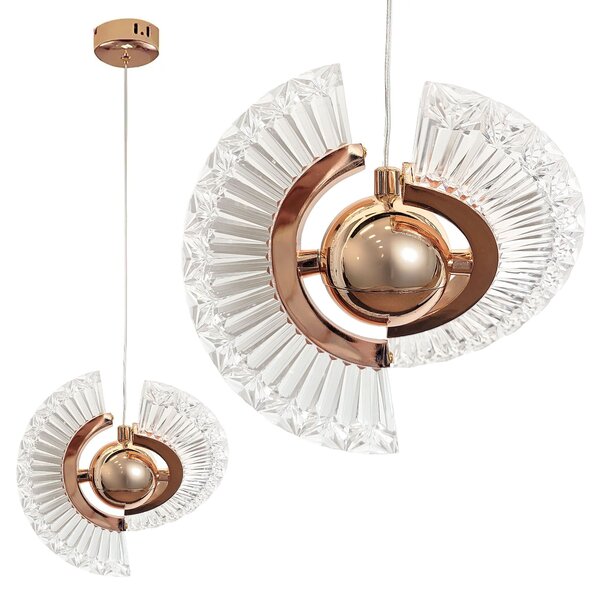 Toolight Toolight, LED stropní svítidlo, 6W, 3000K, LHJ108-2CP, růžové zlato, OSW-60049